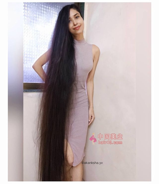 印度长发女akankshayv23米长发图片21张